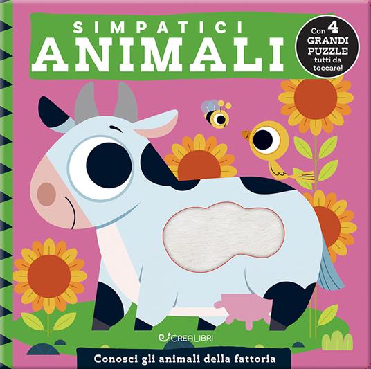 Simpatici animali. Accarezza puzzle. Ediz. a colori - Marta Sorte - copertina