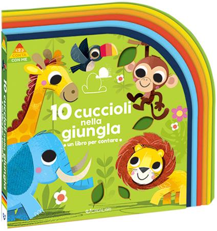 10 cuccioli nella giungla. Ediz. a colori - copertina