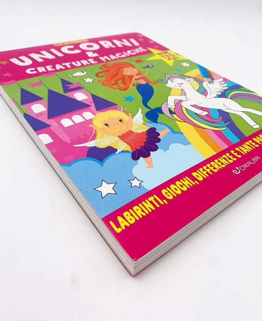 Unicorni & creature magiche. Disegna gioca & colora. Ediz. a colori - copertina