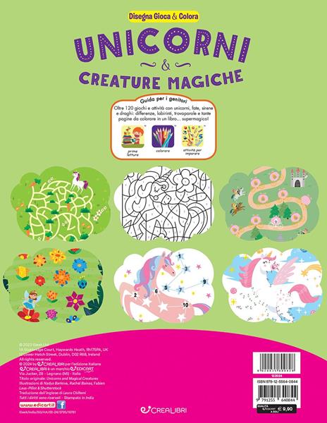 Unicorni & creature magiche. Disegna gioca & colora. Ediz. a colori - 3