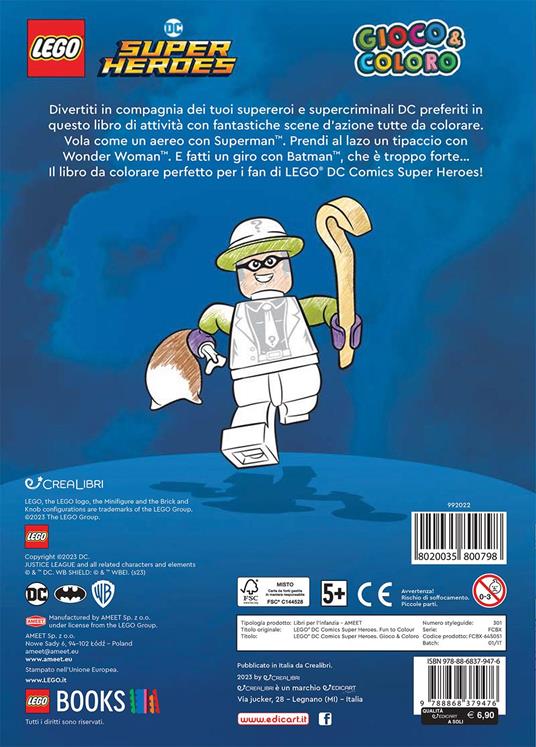 Lego DC. Gioco & coloro. Ediz. illustrata - 4