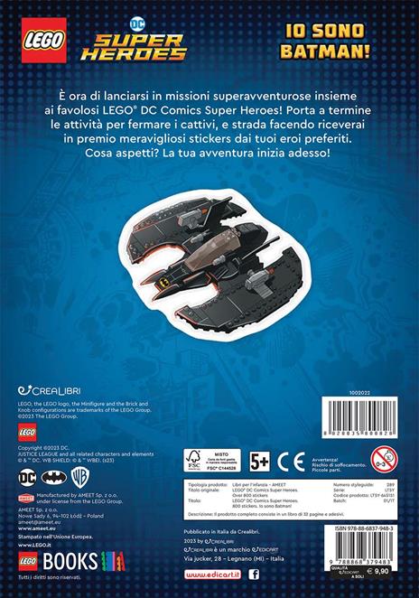 Io sono Batman! Lego DC. 800 stickers. Ediz. a colori - 3