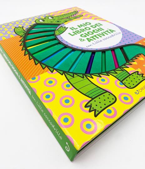 Il mio libro dei giochi & attività con Lillo Coccodrillo. Attività cercatrova. Ediz. illustrata. Con 12 pennarelli - copertina
