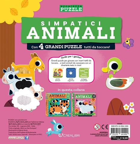 Simpatici animali. Accarezza puzzle. Ediz. a colori - 7