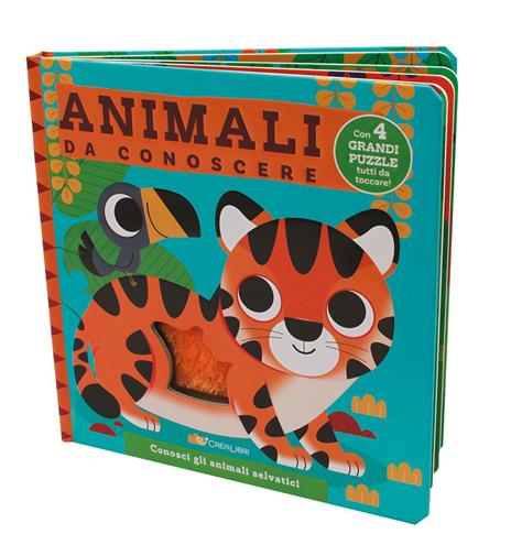 Animali da conoscere. Accarezza puzzle. Ediz. a colori - copertina