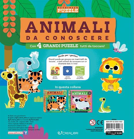 Animali da conoscere. Accarezza puzzle. Ediz. a colori - 4
