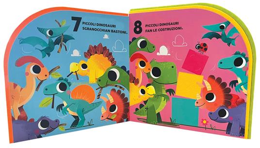 10 piccoli dinosauri. 1 2 3 conta con me. Ediz. a colori - 2