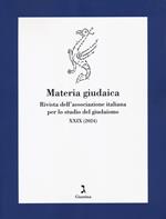 Materia giudaica. Rivista dell'Associazione italiana per lo studio del giudaismo (2024). Vol. 29