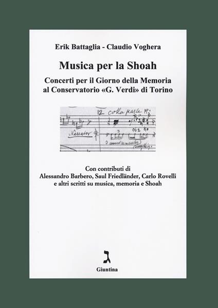 Musica per la Shoah. Concerti per il Giorno della Memoria al Conservatorio «G. Verdi» di Torino - Erik Battaglia,Claudio Voghera - copertina