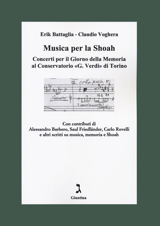 Musica per la Shoah. Concerti per il Giorno della Memoria al Conservatorio «G. Verdi» di Torino - Erik Battaglia,Claudio Voghera - copertina