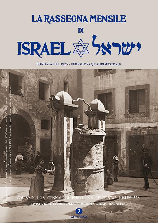 La rassegna mensile di Israel. Vol. 89 - copertina
