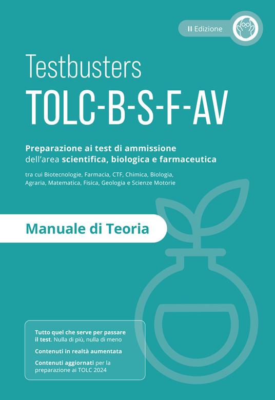 Testbusters TOLC B-S-F-AV - Manuale di Teoria - copertina