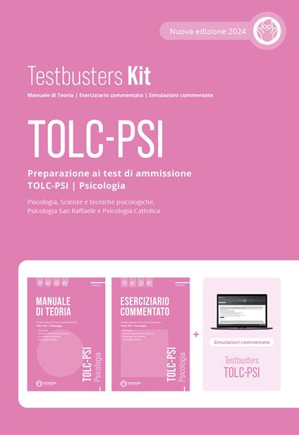 Testbusters. TOLC-PSI. Preparazione al test di ammissione TOLC-PSI - Psicologia. Kit advanced. Con Simulatore Testbusters - copertina