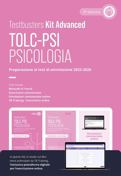 Testbusters. TOLC-PSI. Preparazione al test di ammissione TOLC-PSI - Psicologia. Kit advanced. Con TB training. Con simulazioni commentate online - copertina