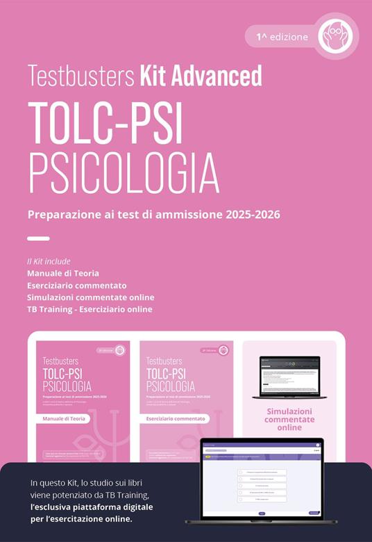 Testbusters. TOLC-PSI. Preparazione al test di ammissione TOLC-PSI - Psicologia. Kit advanced. Con TB training. Con simulazioni commentate online - copertina