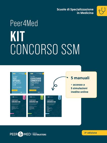 Peer4Med. Kit concorso SSM. Con espansione online. Con software di simulazione - Gabriele Schiaffini - copertina