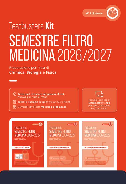 Testbusters. Kit semestre filtro 2026/2027. Con software di simulazione - copertina