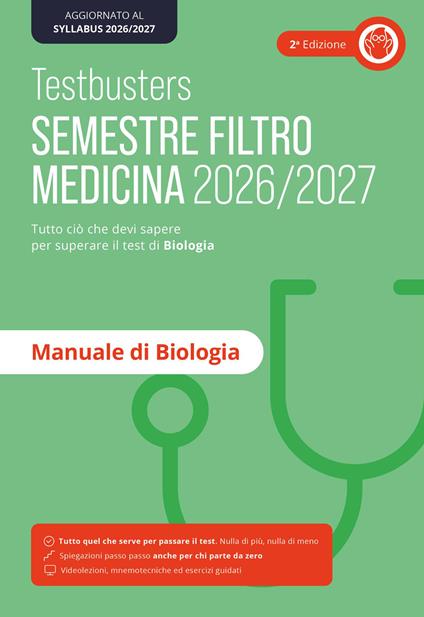 Testbusters. Manuale di biologia. Semestre filtro 2026/2027 - copertina