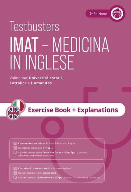 Testbusters. IMAT. Medicina in inglese. Exercise book + explanations - copertina