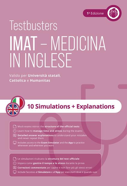 Testbusters. IMAT. Medicine in English. 10 simulations + explanations - copertina