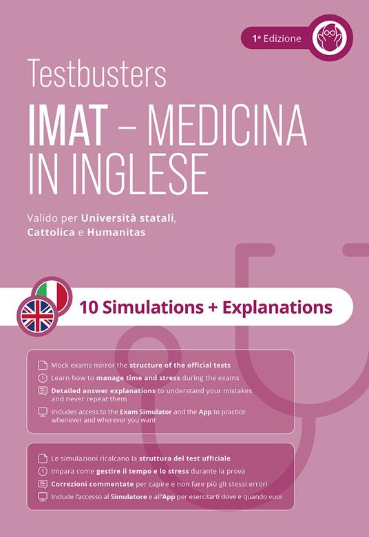 Testbusters. IMAT. Medicine in English. 10 simulations + explanations - copertina