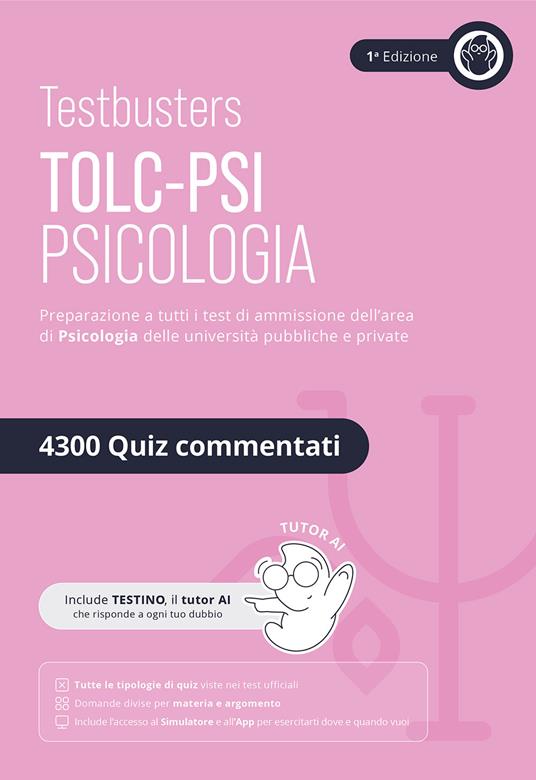 Testbusters. TOLC-PSI psicologia, eserciziario 4300 quiz - copertina