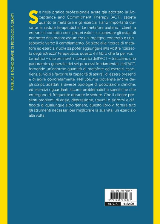 Il grande libro delle metafore dell'ACT. Una guida pratica agli esercizi esperienziali e alle metafore nella terapia dell'accettazione e dell'impegno - Jill Stoddard,Niloofar Afari - 2