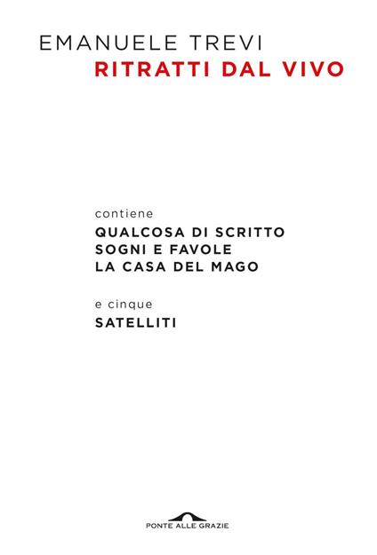 Ritratti dal vivo - Emanuele Trevi - ebook