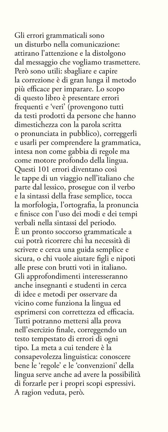 101 errori di italiano che non farai mai più. Un pronto soccorso grammaticale - Massimo Birattari - 4