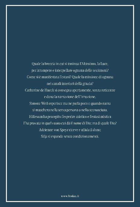 Interpellate. Catherine de Hueck, Simone Weil, Etty Hillesum, Adrienne von Speyr, Silja Walter - Cristiana Dobner - 4