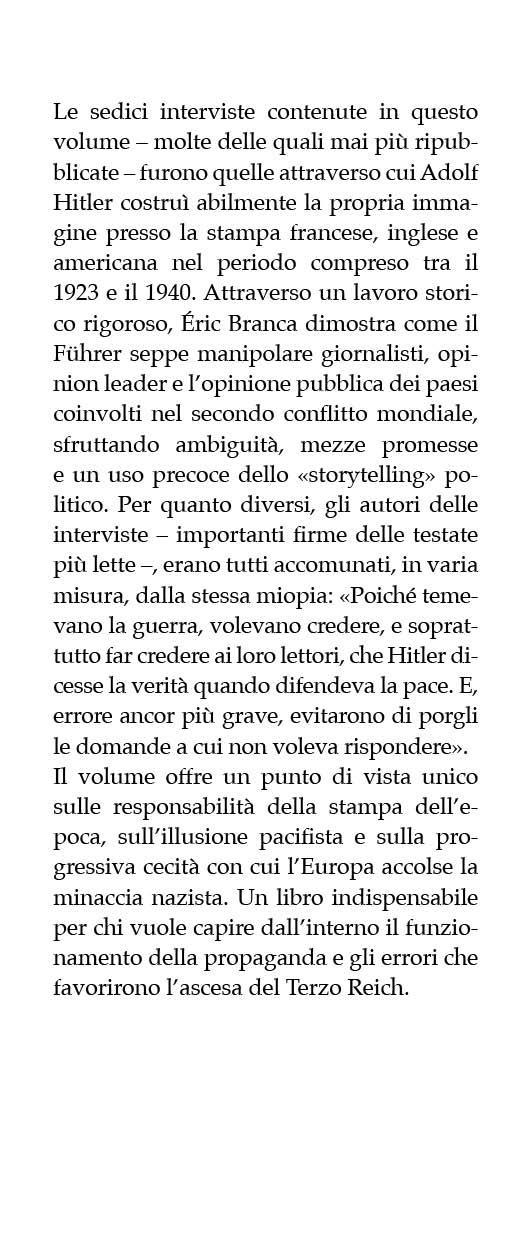 Le interviste dimenticate di Hitler (1923-1940) - Éric Branca - 3