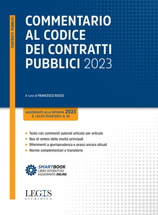 Commentario al Codice dei contratti pubblici 2023 - copertina