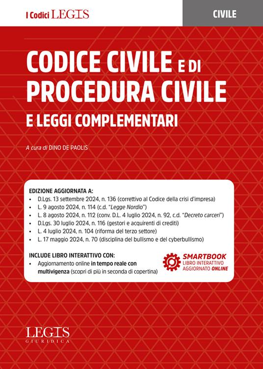 Codice civile e di procedura civile e leggi complementari - copertina