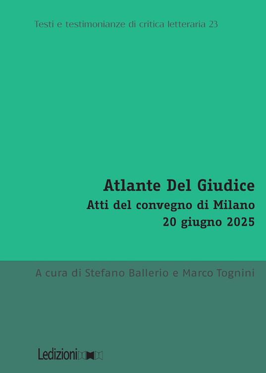 Atlante Del Giudice. Atti del convegno di Milano, 20 giugno 2025 - copertina