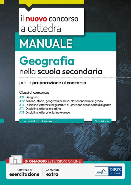 Geografia nella scuola secondaria. Manuale per la preparazione al concorso - copertina