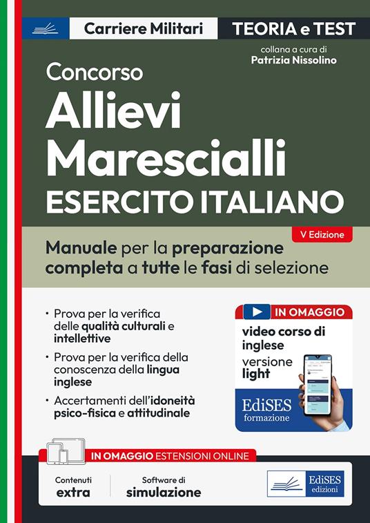 Concorso allievi marescialli Esercito Italiano. Con espansione online. Con software di simulazione - copertina