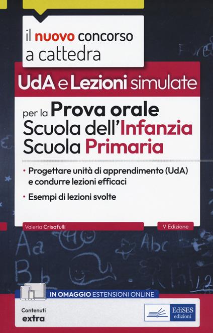 UDA. Lezioni per prova orale scuola infanzia e primaria - copertina