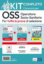 Kit completo dei Concorsi per OSS. Operatore Socio-Sanitario. Volumi completi per tutte le prove di selezione. Con guida tascabile. Con software di simulazione. Con video lezioni