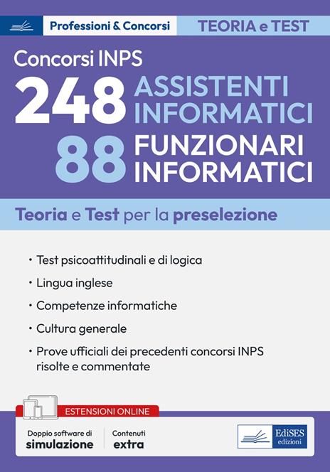 Concorsi INPS 248 assistenti informatici 88 funzionari - copertina