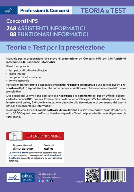 Concorsi INPS 248 assistenti informatici 88 funzionari - 2