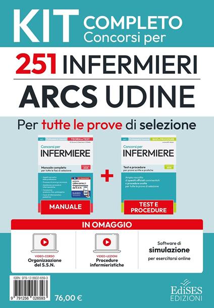 Concorso 251 Infermieri ARCS Udine: kit completo - copertina