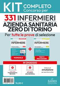 Libro Concorso 331 infermieri Azienda sanitaria zero di Torino: kit completo 