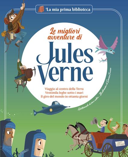 Le migliori avventure di Jules Verne. Viaggio al centro della terra. Ventimila leghe sotto i mari. Il giro del mondo in ottanta giorni - Nadia Arenas,Sara Marconi,Sergi Rodríguez Ibarra,Simone Frasca - ebook