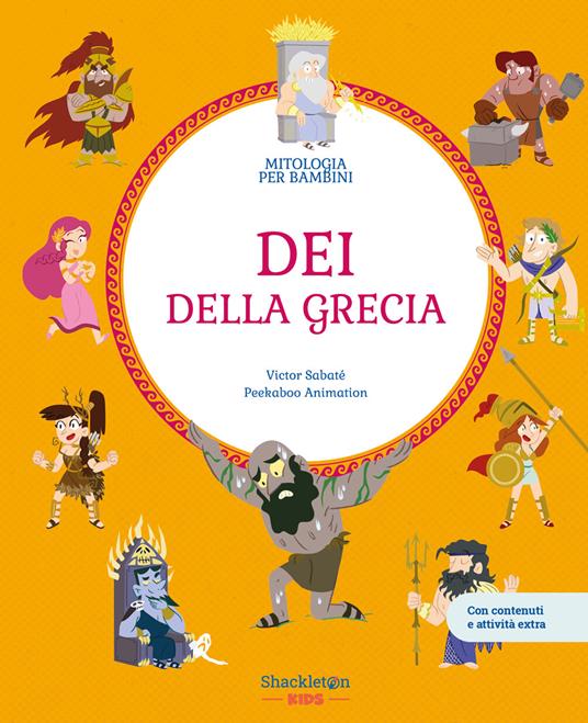 Dei della Grecia. Con contenuti e attività extra. Ediz. a colori - Víctor Sabaté - copertina