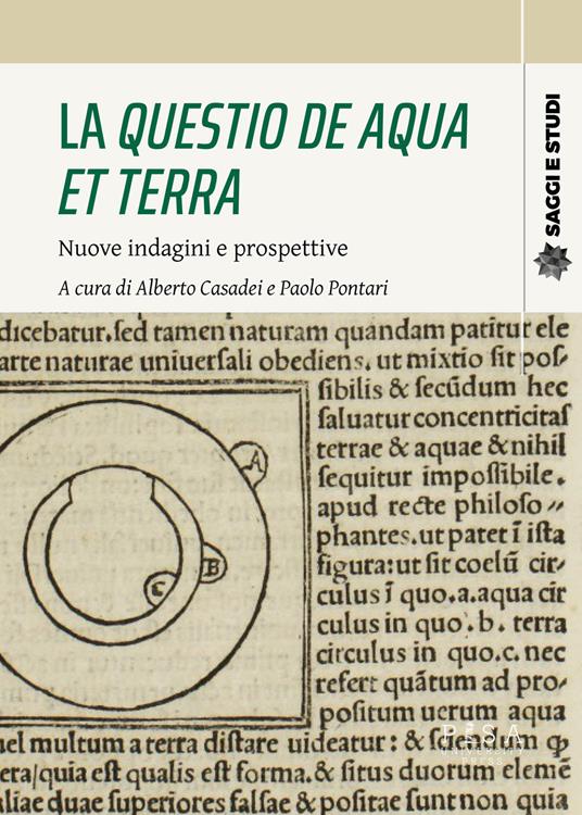 La questio de aqua et terra. Nuove indagini e prospettive - copertina