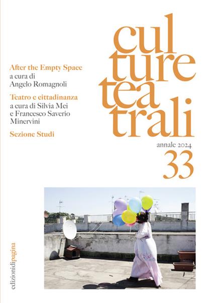 Culture teatrali (2024). Vol. 33 - copertina
