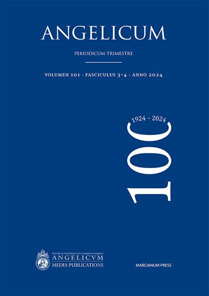 Angelicum (2024). Vol. 3-4 - copertina