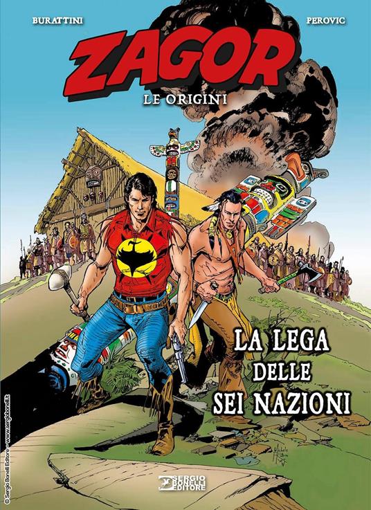 La lega delle sei nazioni. Zagor. Le origini - Moreno Burattini - copertina