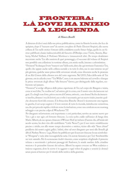 Tex. Frontera! - Mauro Boselli - 2