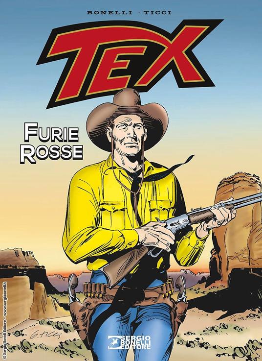 Tex. Furie rosse - Gianluigi Bonelli - copertina